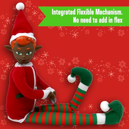 Original Elf 12-Inch Poseable Plush Christmas Elf Doll – Shelf Sitter with Dangling Legs