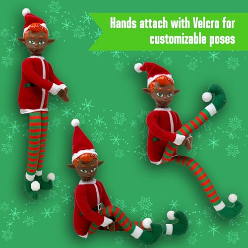 Original Elf 12-Inch Poseable Plush Christmas Elf Doll – Shelf Sitter with Dangling Legs