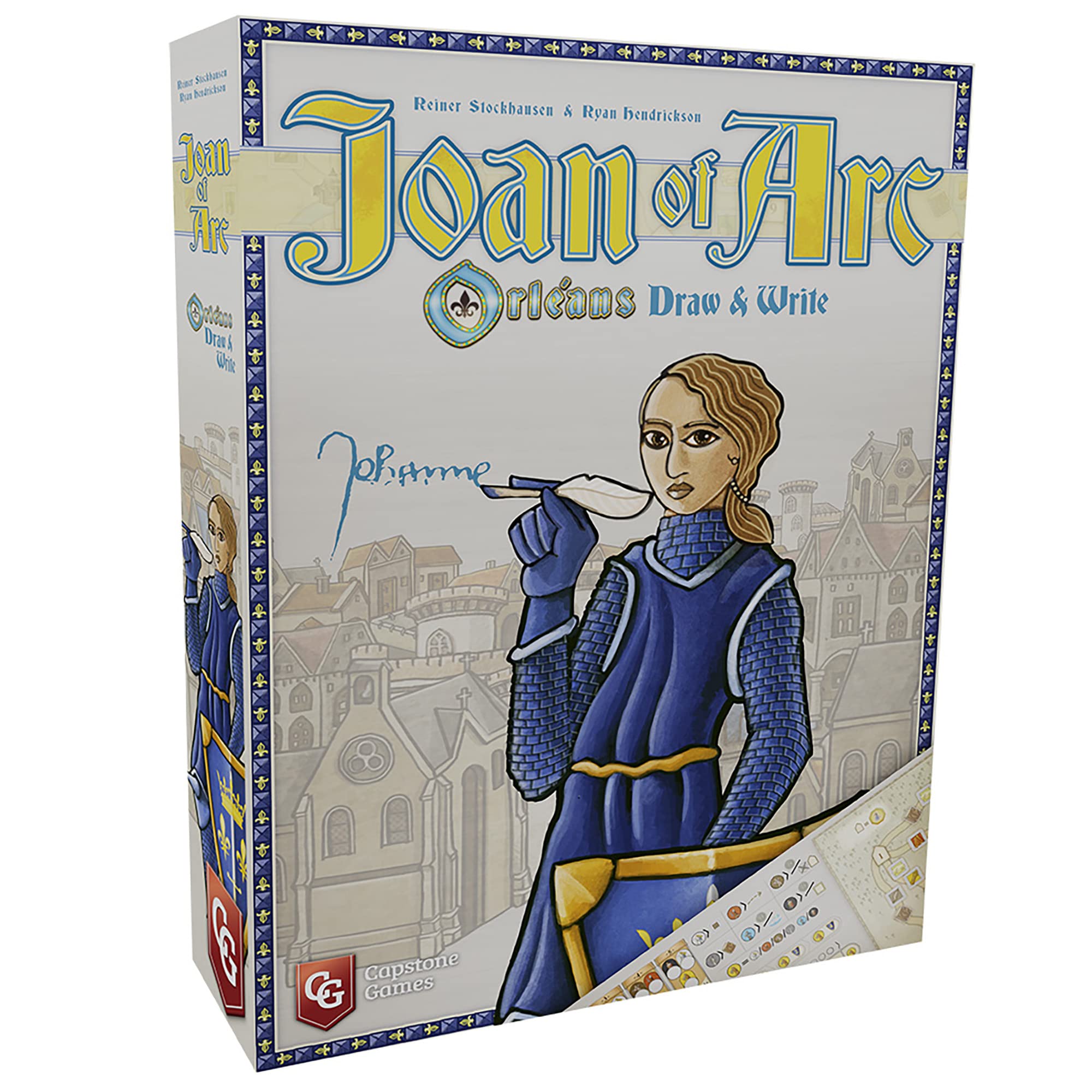 Orleans: Joan of Arc Draw & Write Board Game – Capstone Games, 1-5 Players, 45 Min