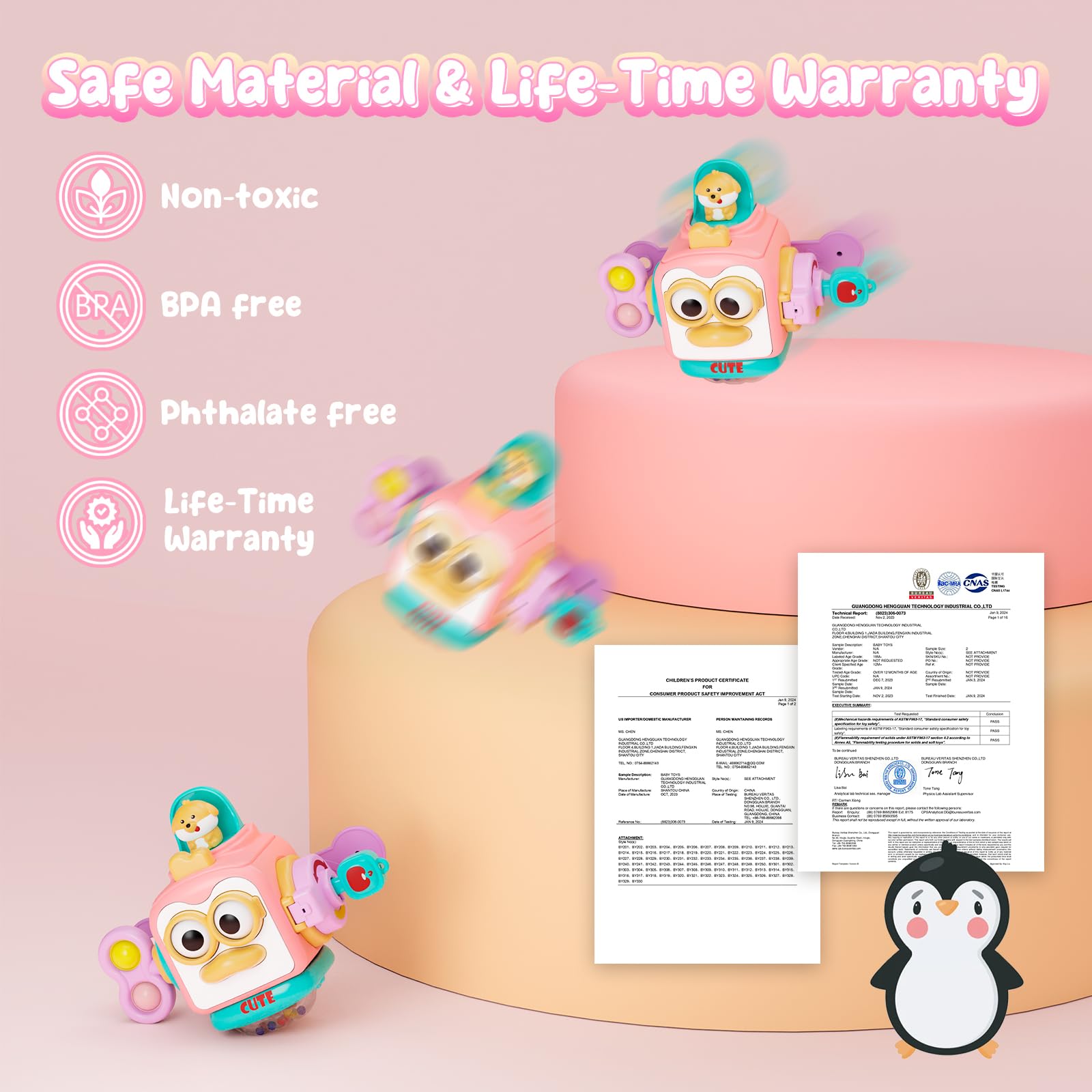 OSIMILY Busy Cube for 1 Year Old Girl | Sensory Toy with 6 Activities | Fine Motor Skills Educational Gift for Toddlers 6-18 Months