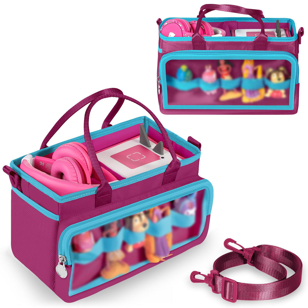Ottkids Purple Toniebox Carrying Case with Shoulder Strap – Travel Organizer for Tonie Figures and Accessories