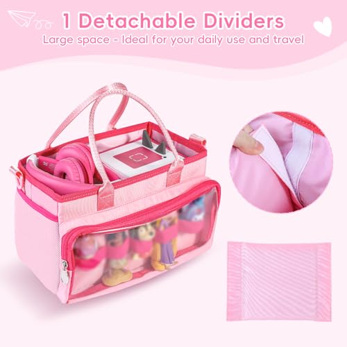 Ottkids Purple Toniebox Carrying Case with Shoulder Strap – Travel Organizer for Tonie Figures and Accessories
