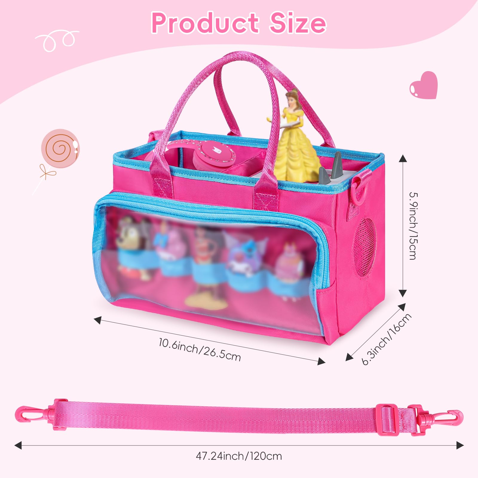 Ottkids Purple Toniebox Carrying Case with Shoulder Strap – Travel Organizer for Tonie Figures and Accessories