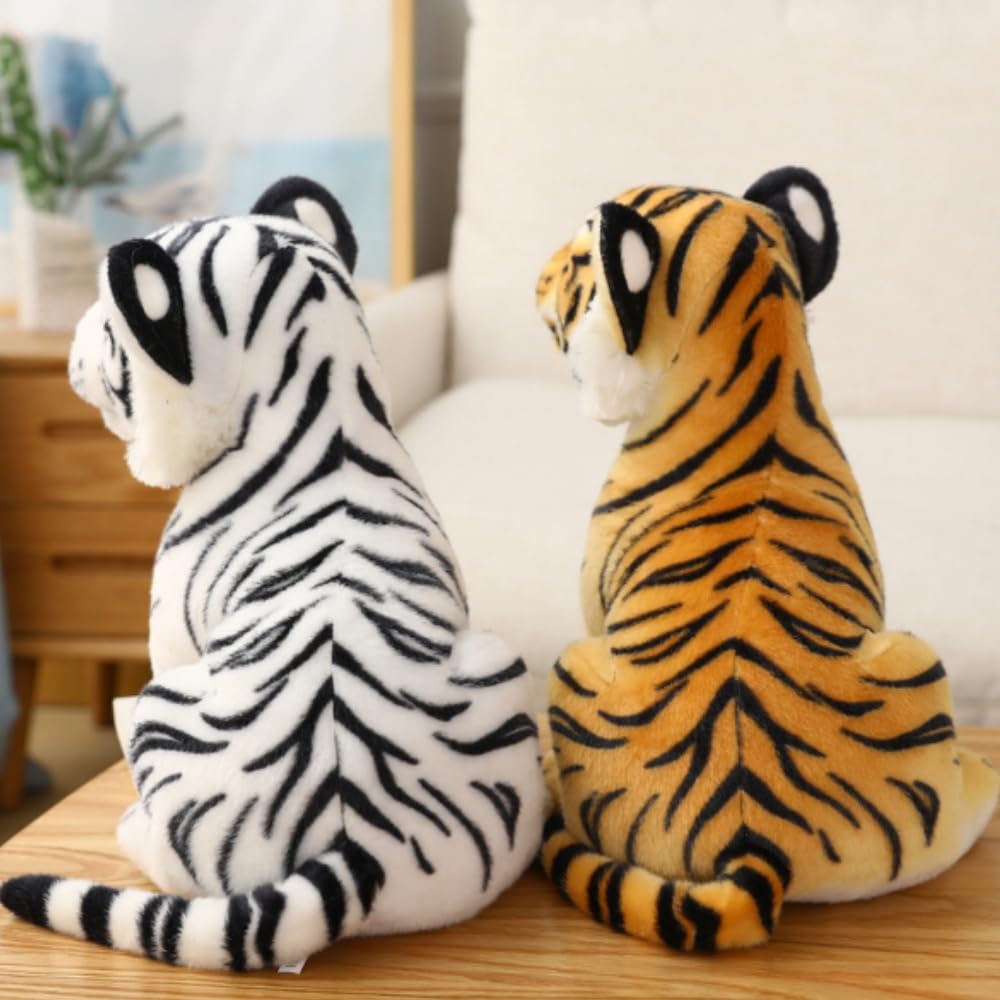 OUKEYI 9-inch Tiger Plush Toy – Soft Stuffed Animal for Kids, Realistic Design