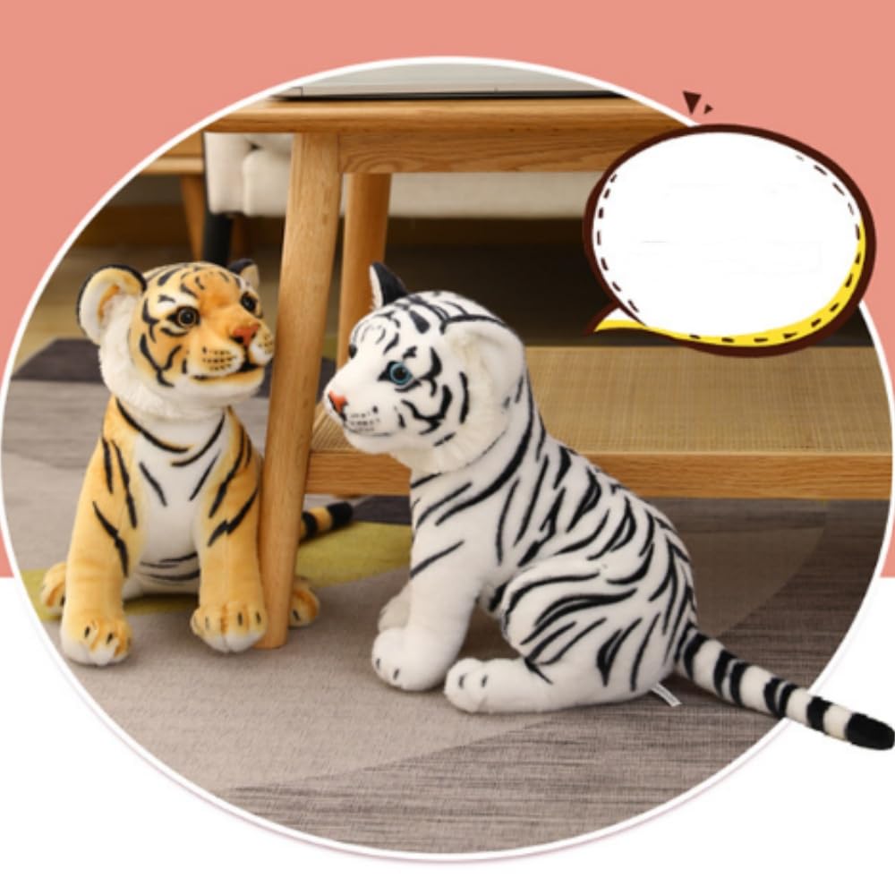OUKEYI 9-inch Tiger Plush Toy – Soft Stuffed Animal for Kids, Realistic Design