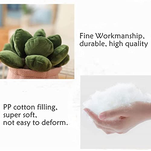 OUKEYI 9.8 Inch Succulent Plush Toy - Blue Flower Pot Stuffed Pillow for Kids