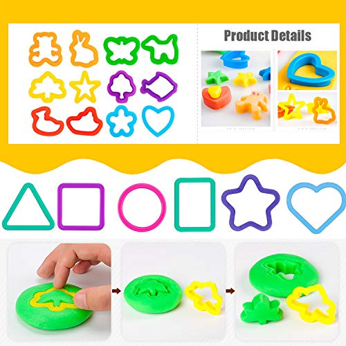 Oun Nana 32-Piece Dough Tool Set for Kids – Molds, Rollers, Cutters & Scissors for Creative Play