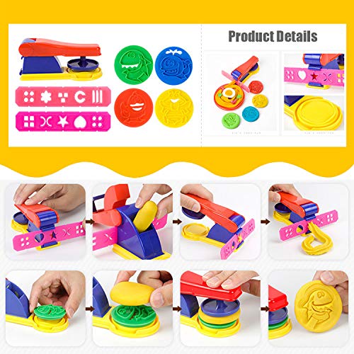 Oun Nana 32-Piece Dough Tool Set for Kids – Molds, Rollers, Cutters & Scissors for Creative Play