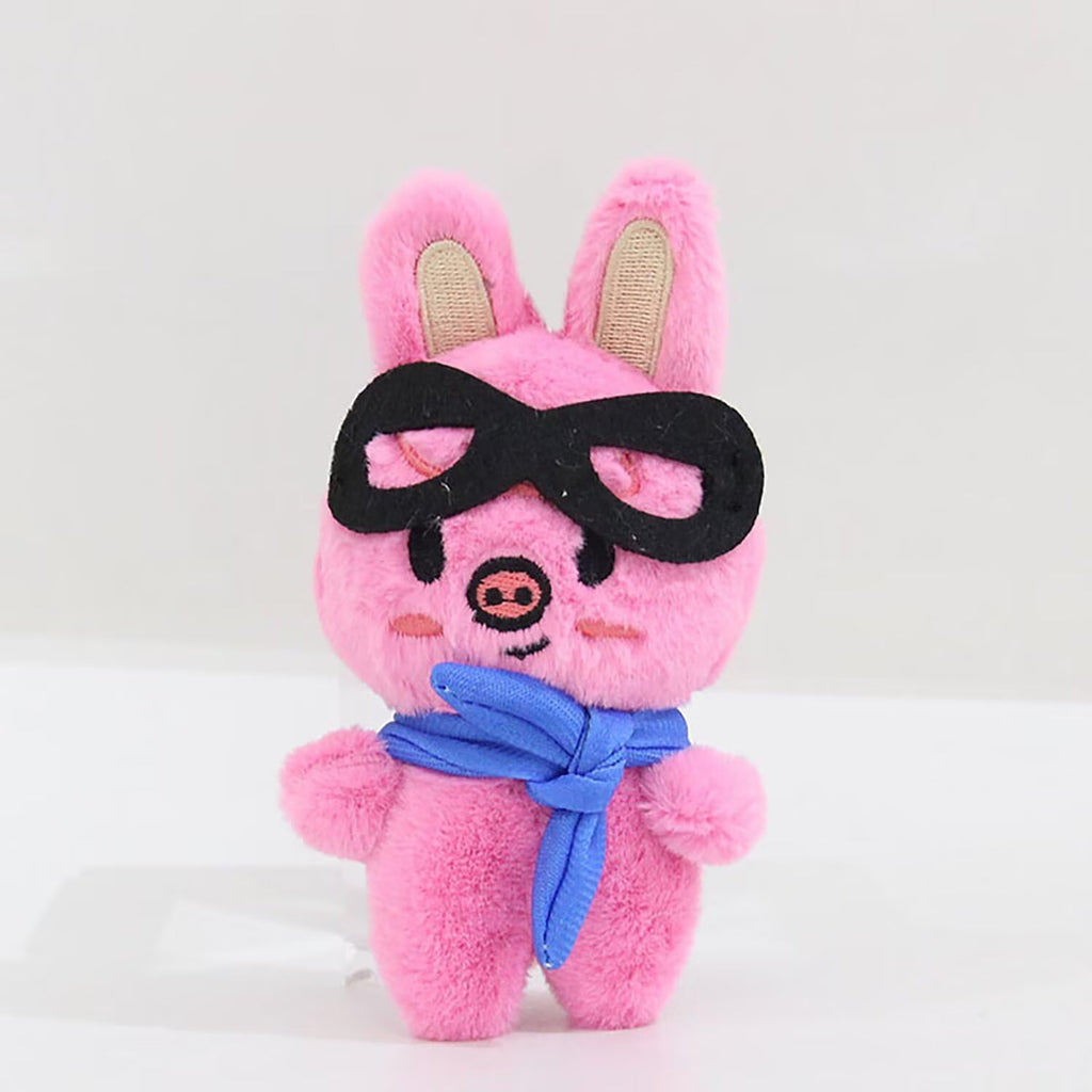 Outofgas SKZ Dwaekki Pilot Plush Toy – 12cm 3rd Fan Meeting Doll with Sunglasses & Beanie Eyes for STAY