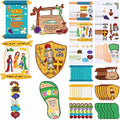 Outus 36-Pack Armor of God Sunday School Craft Kit for Kids - Bible Hanging Decor with Stickers and Ropes
