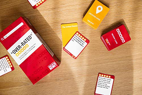 Over-Rated: The Game of Ridiculous Reviews – Adult Party Card Game
