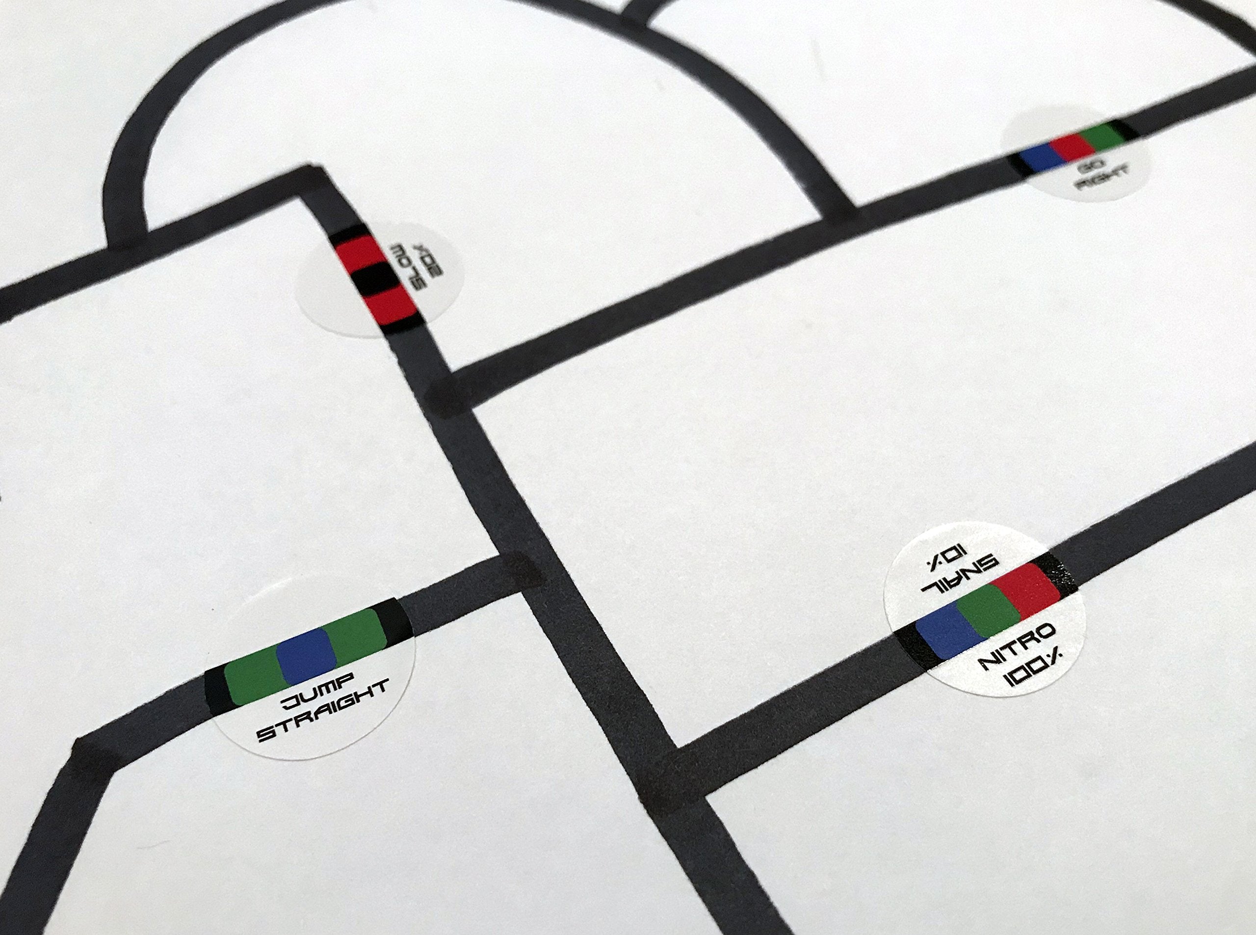 Overwrite Sticker Codes Pack for Ozobot Bit & Evo - 216 Coding Stickers