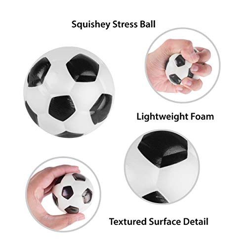Pack of 12 Mini Foam Sports Balls - Assorted Baseball, Football, Basketball, Soccer by Super Z Outlet