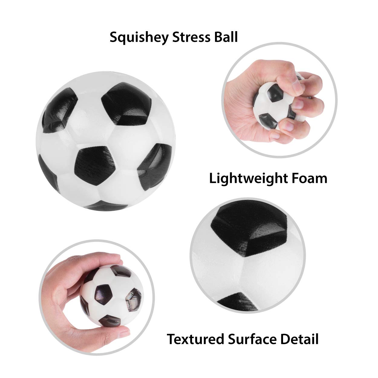 Pack of 12 Mini Foam Sports Balls - Assorted Baseball, Football, Basketball, Soccer by Super Z Outlet
