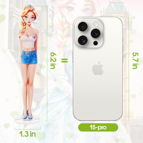 PainZieteg Magnetic Dress Up Dolls for Girls Ages 4-10 – Lea Princess Paper Doll with Magnetic Outfits