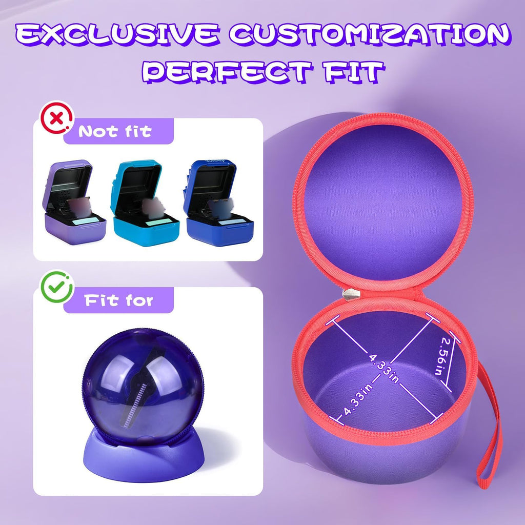 PAIYULE Protective EVA Storage Case for Bitzee Hamster Ball – Shockproof Travel Bag for Digital Pet and Stand (Case Only)