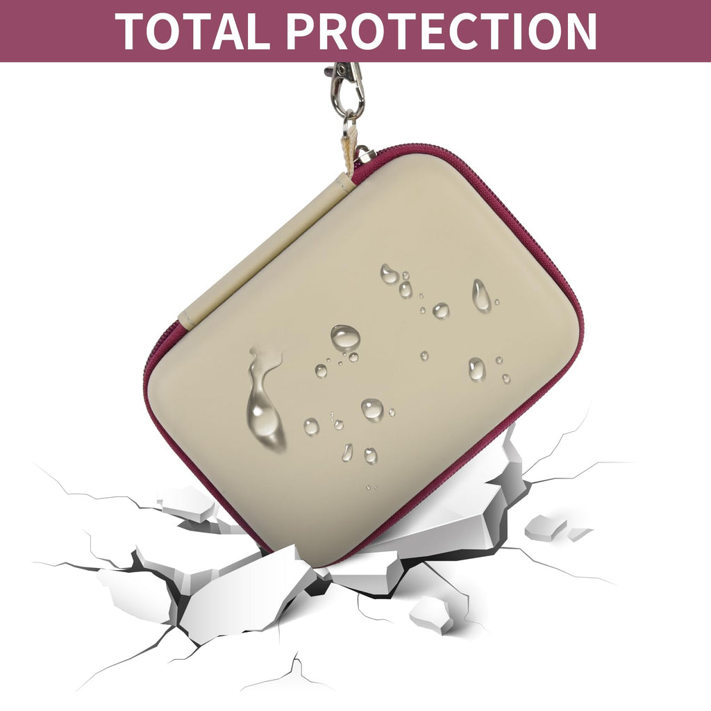 PAIYULE Travel Case for RG353V/RG353VS/R36S – Beige Handheld Console Carrying Bag