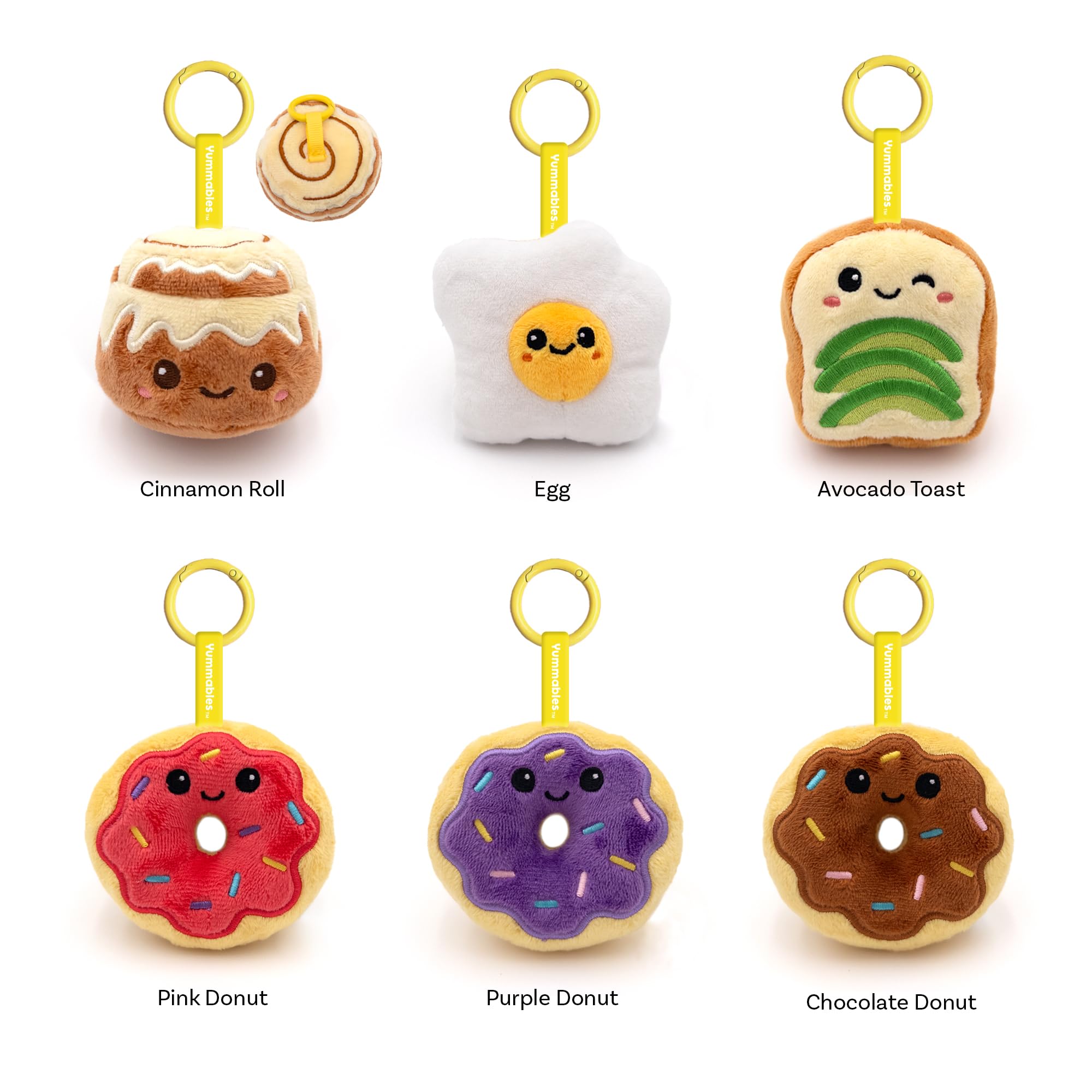 Pals & Co. Yummables Brekkie Pals Blind Box Plushie Keychain – Collect All 12 Breakfast Friends