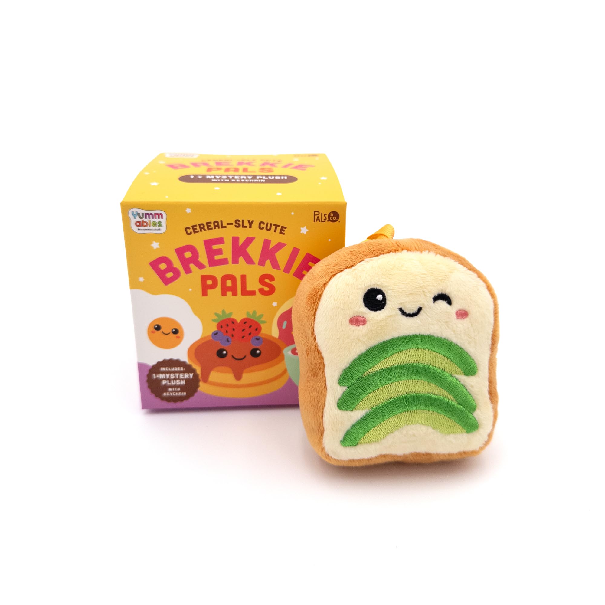 Pals & Co. Yummables Brekkie Pals Blind Box Plushie Keychain – Collect All 12 Breakfast Friends