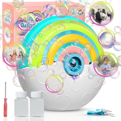 PANACARE Astronaut Bubble Machine: 20000+ Bubbles/Min, Rechargeable, DIY Stickers
