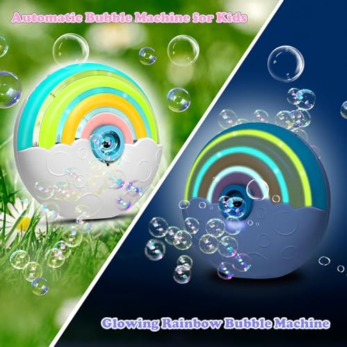 PANACARE Astronaut Bubble Machine: 20000+ Bubbles/Min, Rechargeable, DIY Stickers