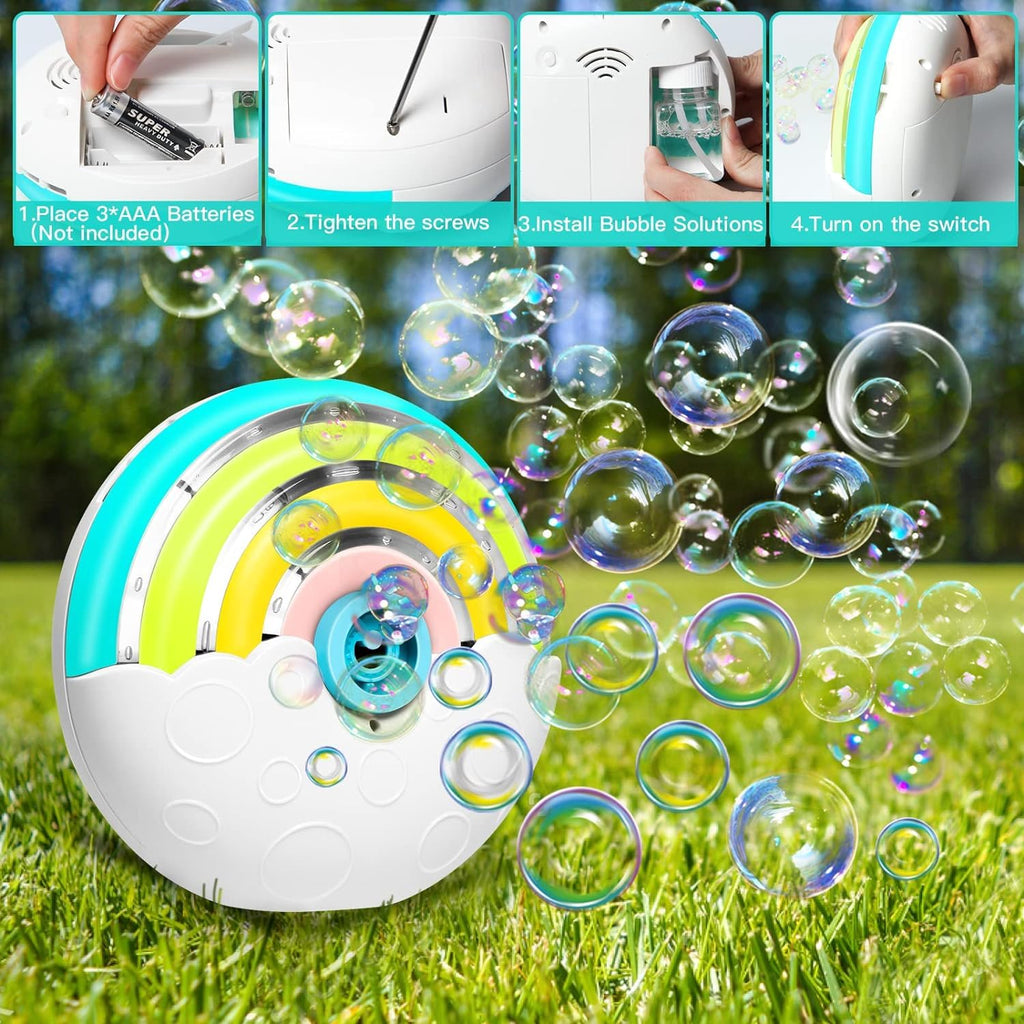 PANACARE Astronaut Bubble Machine: 20000+ Bubbles/Min, Rechargeable, DIY Stickers