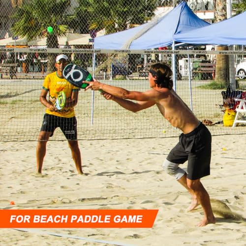 Pandahero Beach Paddle Ball Replacement Set - 12 High-Visibility Waterproof Balls for Smash Ball, Pro Kadima, and Outdoor Paddle Games