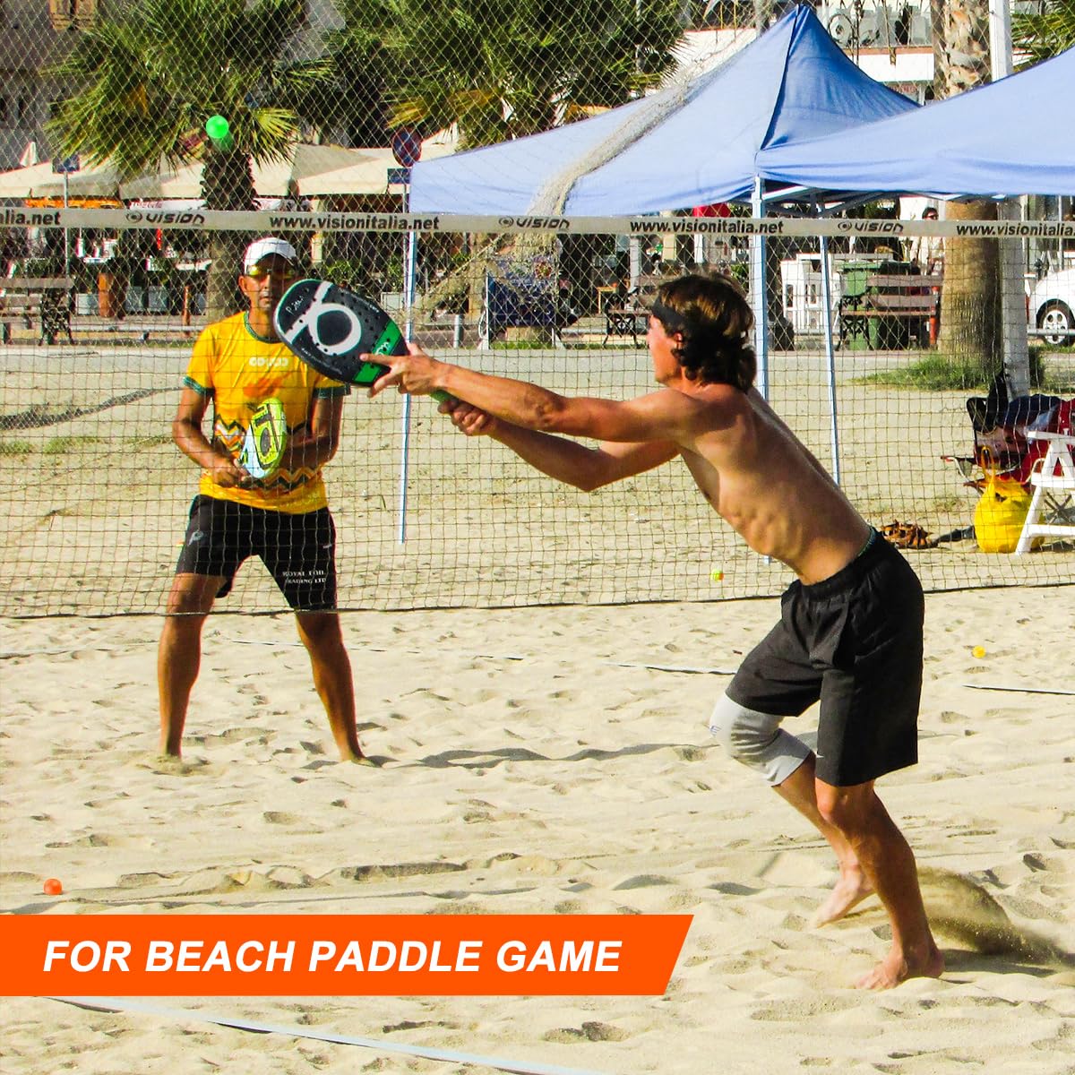 Pandahero Beach Paddle Ball Replacement Set - 12 High-Visibility Waterproof Balls for Smash Ball, Pro Kadima, and Outdoor Paddle Games