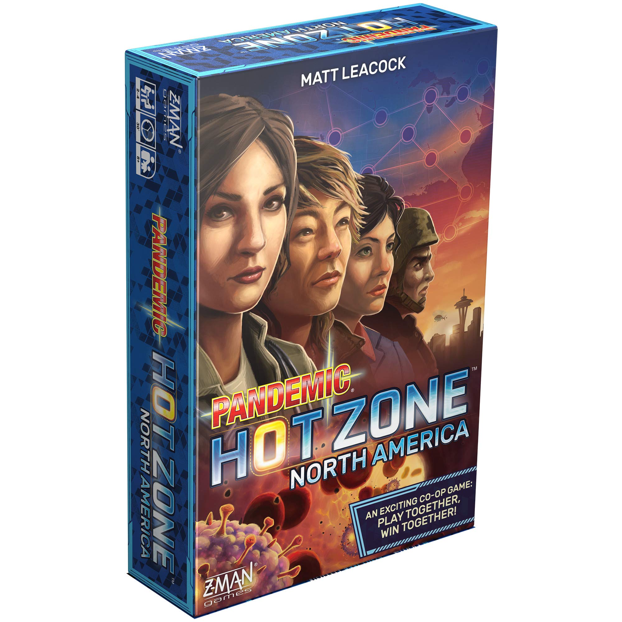 Pandemic Hot Zone: North America Board Game – Cooperative Strategy Game for 2-4 Players, Ages 8+, 30-Minute Playtime