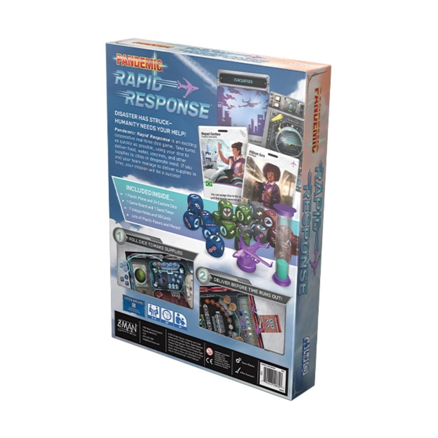 Pandemic Rapid Response Board Game: Real-Time Cooperative Dice Game for 2-4 Players (Ages 8+)