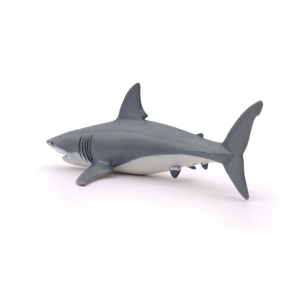 Papo Great White Shark Figurine – Hand-Painted Marine Life Collectible, 6.75 Inches