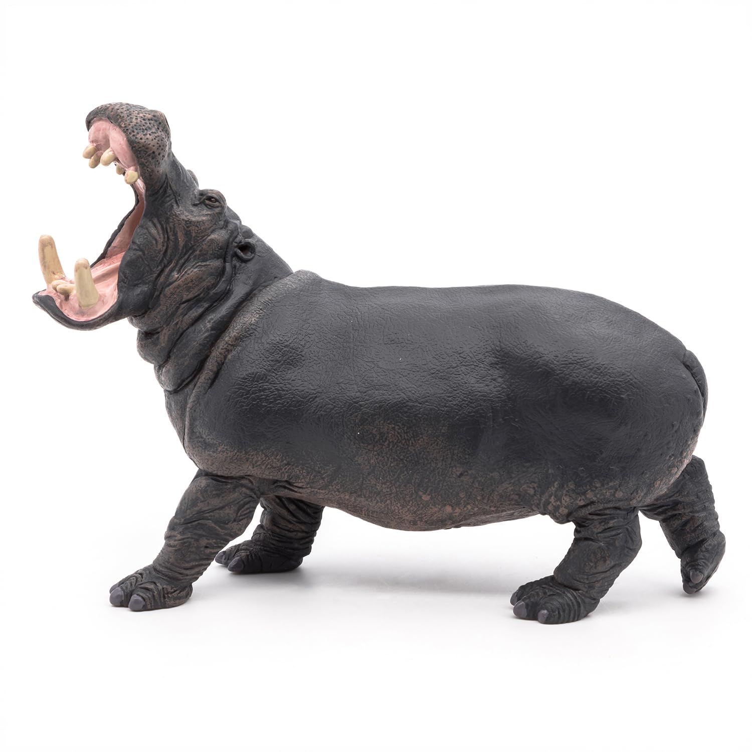 Papo Hippopotamus Toy Figure – Hand-Painted Realistic Wild Animal Figurine
