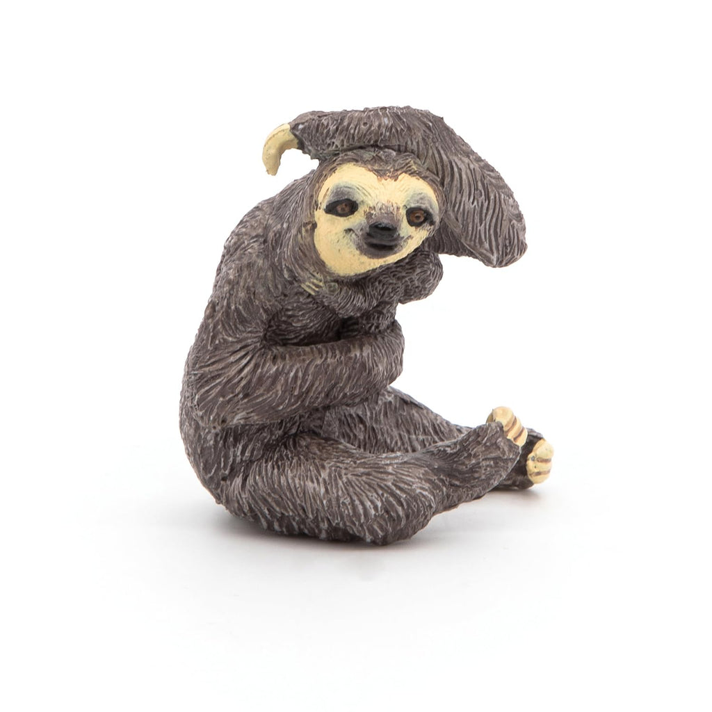 Papo Sloth Figure – Hand-Painted Plastic Animal Toy for Imaginative Play