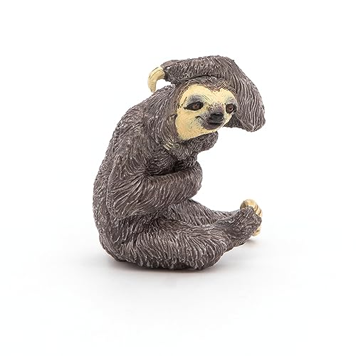 Papo Sloth Figure – Hand-Painted Plastic Animal Toy for Imaginative Play