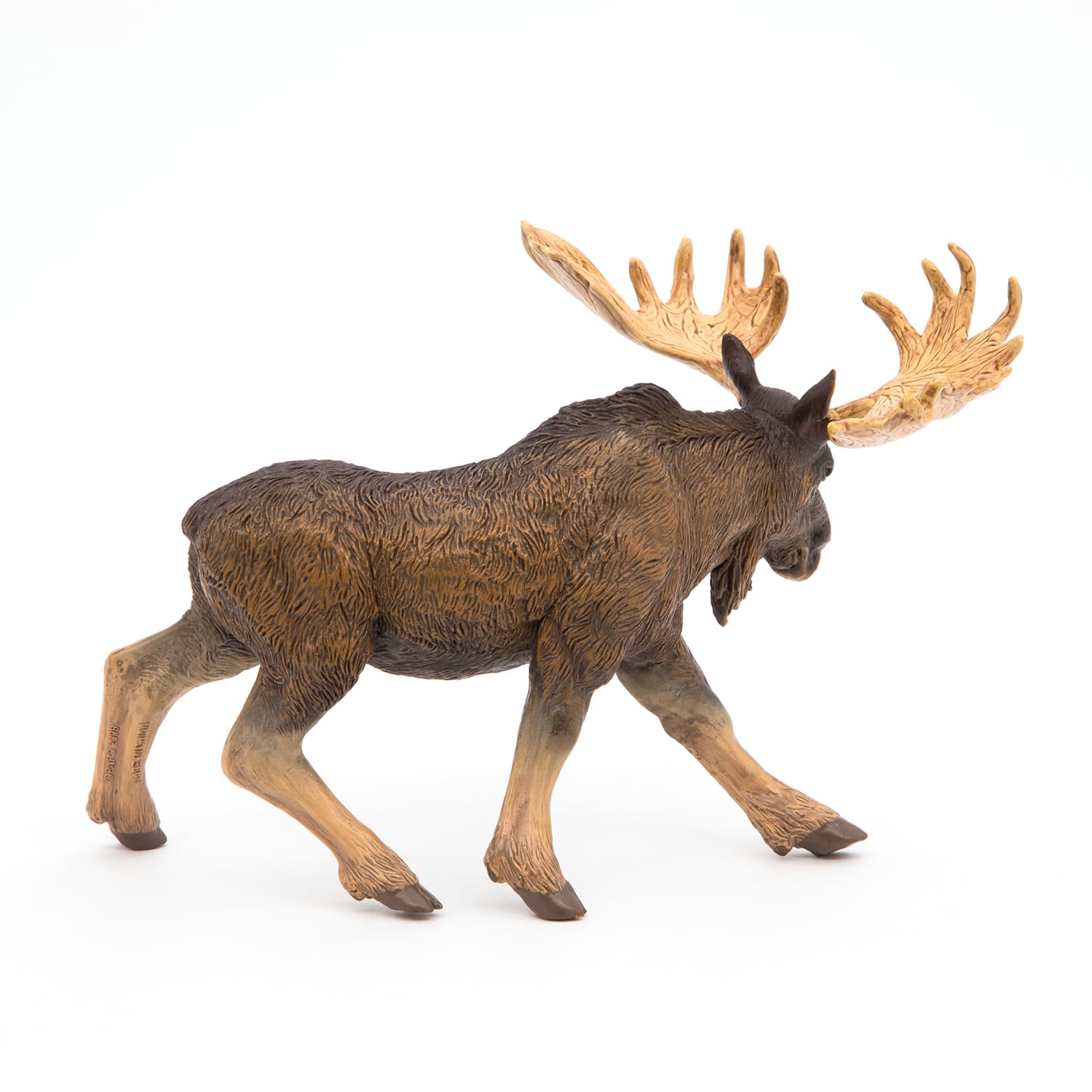 Papo Standing North American Moose Toy Figurine – Hand-Painted Plastic Animal from France