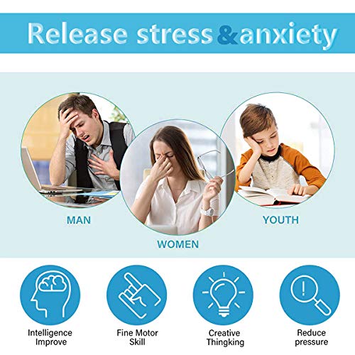 PAPOLGO 12-Sided Fidget Cube Toy – Stress Relief and Focus Aid for All Ages (Black)