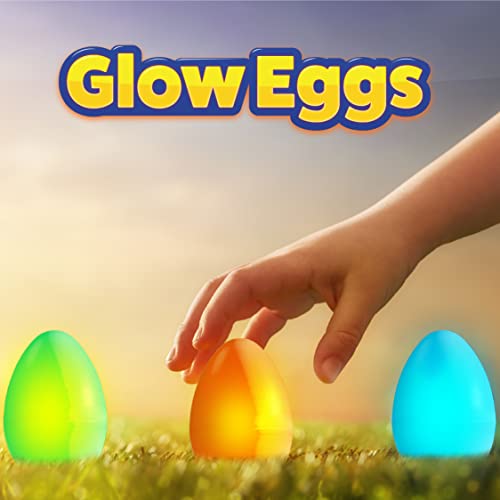 PartySticks 192-Piece Pink Glow-in-the-Dark Easter Egg Hunt Set - 48 Glow Eggs & 144 Mini Glow Sticks for Kids, Teens, Adults