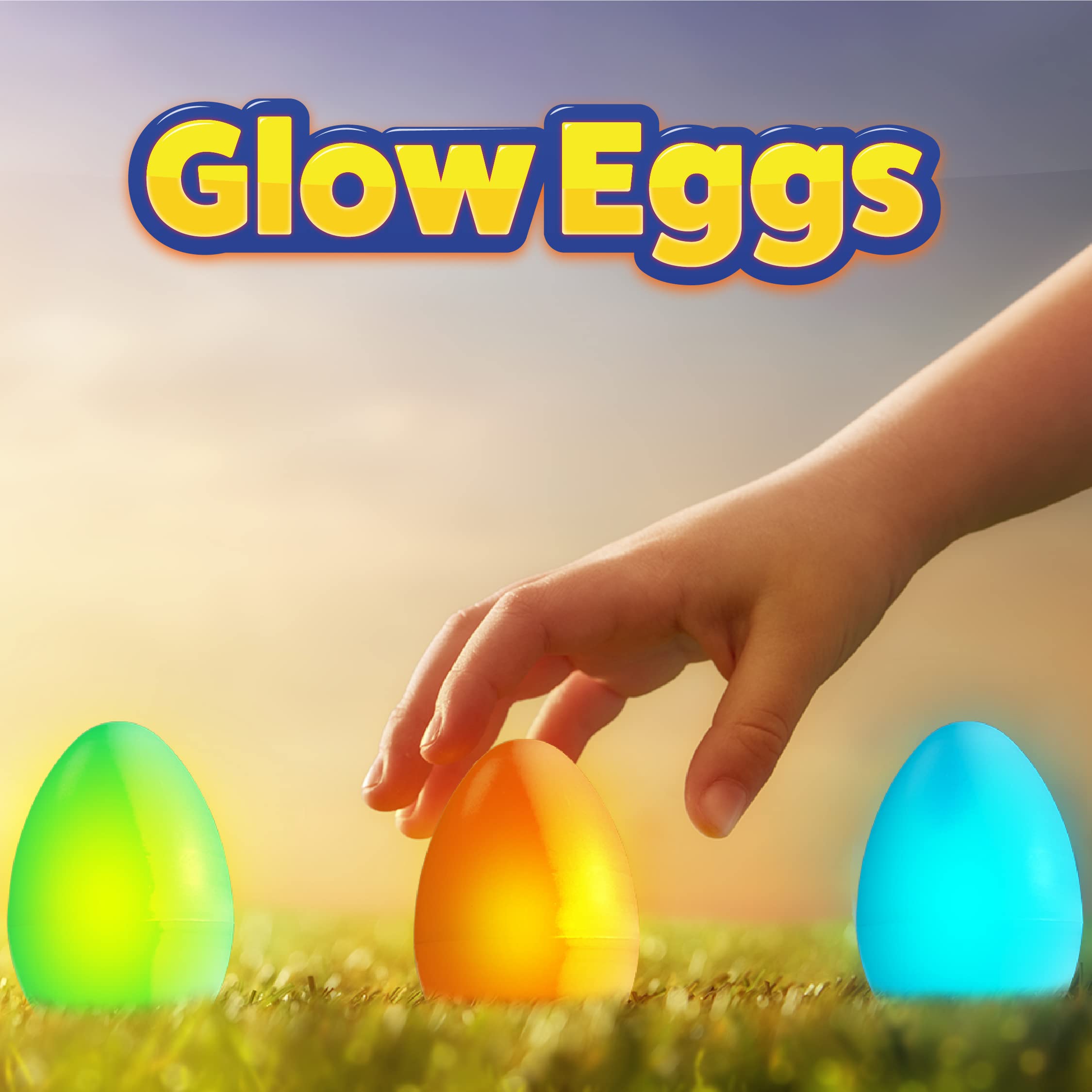 PartySticks 192-Piece Pink Glow-in-the-Dark Easter Egg Hunt Set - 48 Glow Eggs & 144 Mini Glow Sticks for Kids, Teens, Adults