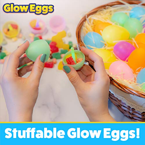 PartySticks 24 Glow-in-the-Dark Easter Eggs & 72 Mini Glow Sticks - 96 Piece Set