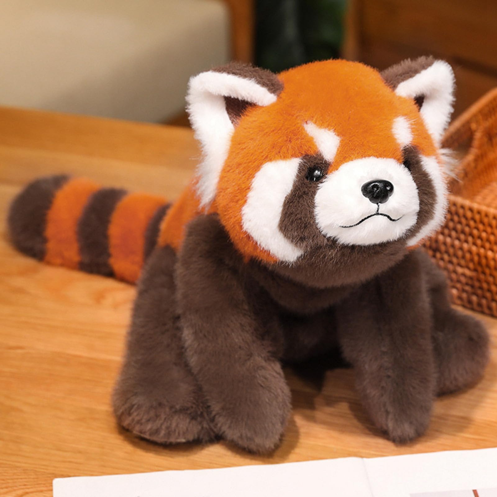 PASHMAIRE Weighted Red Panda Stuffed Animal, 11 Inch Super Soft Plush Toy Pillow for Kids, Cute Sleeping Cushion Gift