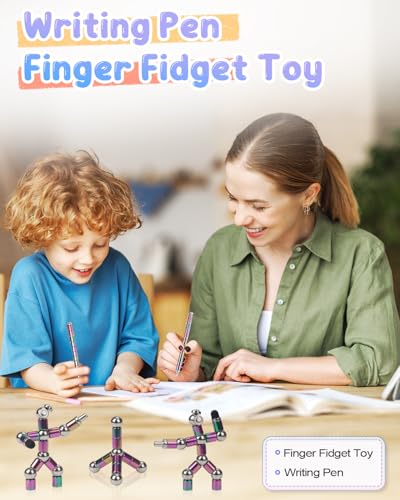 PASTACO Magnetic Fidget Pen – Shape-Changing Toy and Writing Tool for Teens and Adults