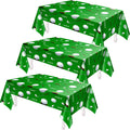 Patelai 3-Pack Golf Tablecloths - 86x51 Inch Disposable Plastic Table Covers for Golf Themed Parties and Events