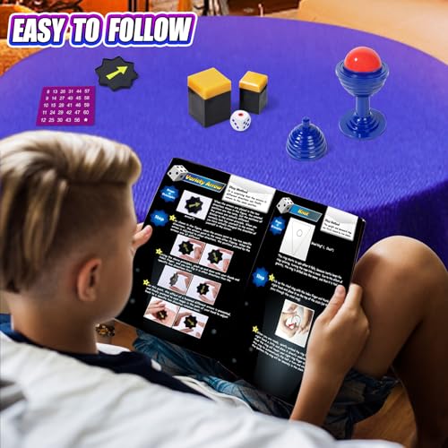 PATIFEED Magic Kit for Kids Ages 6-12 – 40+ Tricks with Step-by-Step Instructions