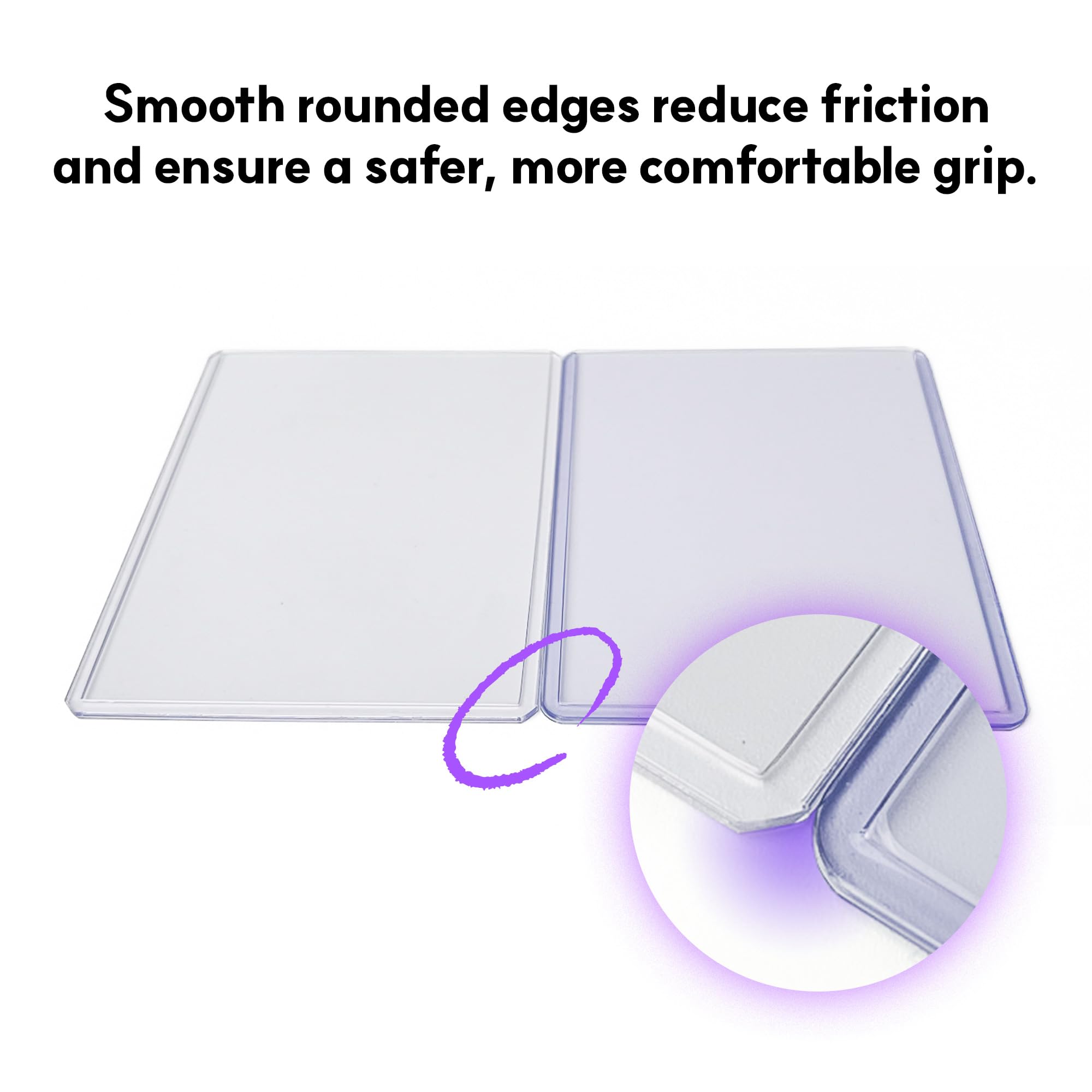 pa:v 75PT Extra-Rigid Top Loaders, 25 Pack – Ultra Clear Hard Plastic Card Sleeves for Trading Cards, Sports Cards & Collectibles