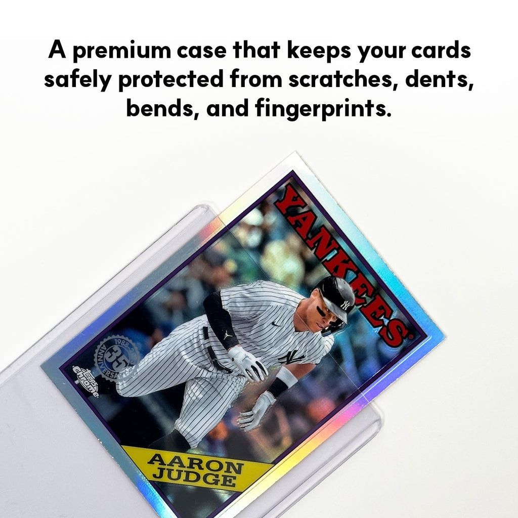 pa:v 75PT Extra-Rigid Top Loaders, 25 Pack – Ultra Clear Hard Plastic Card Sleeves for Trading Cards, Sports Cards & Collectibles