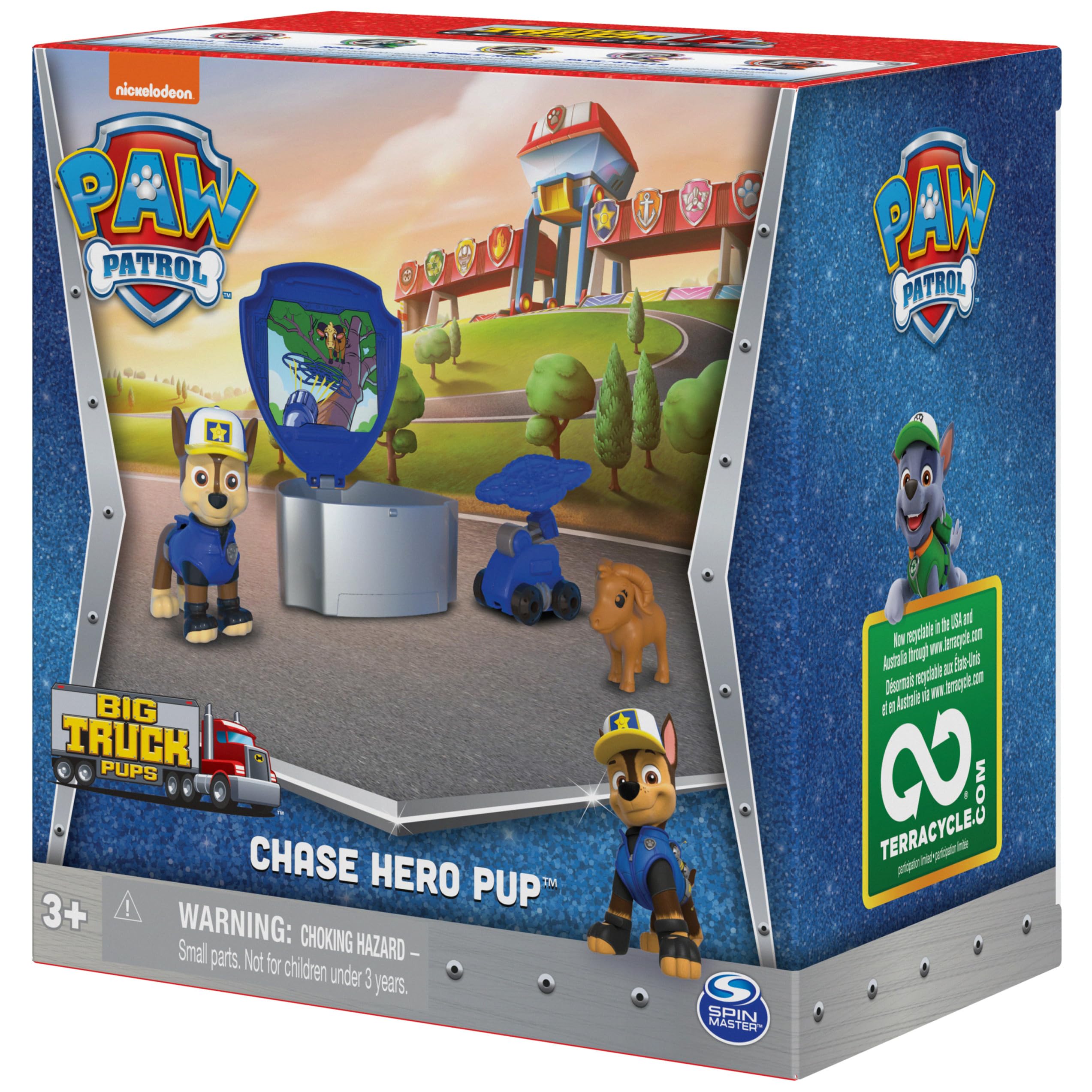 Paw Patrol Big Truck Pups Chase Action Figure with Rescue Drone and Command Pod