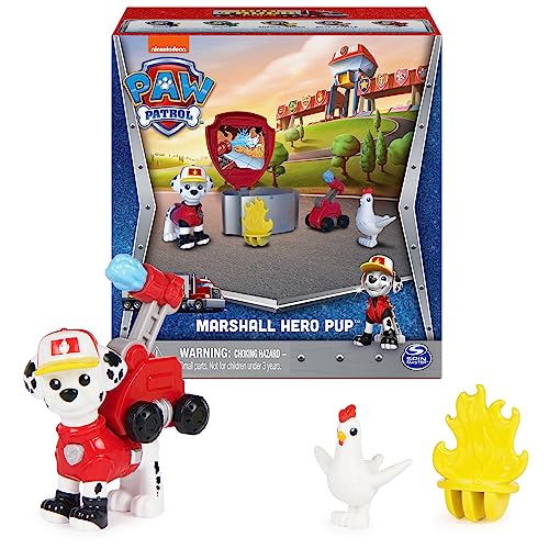 PAW Patrol Big Truck Pups Marshall Action Figure with Clip-On Drone & Command Pod, Ages 3+