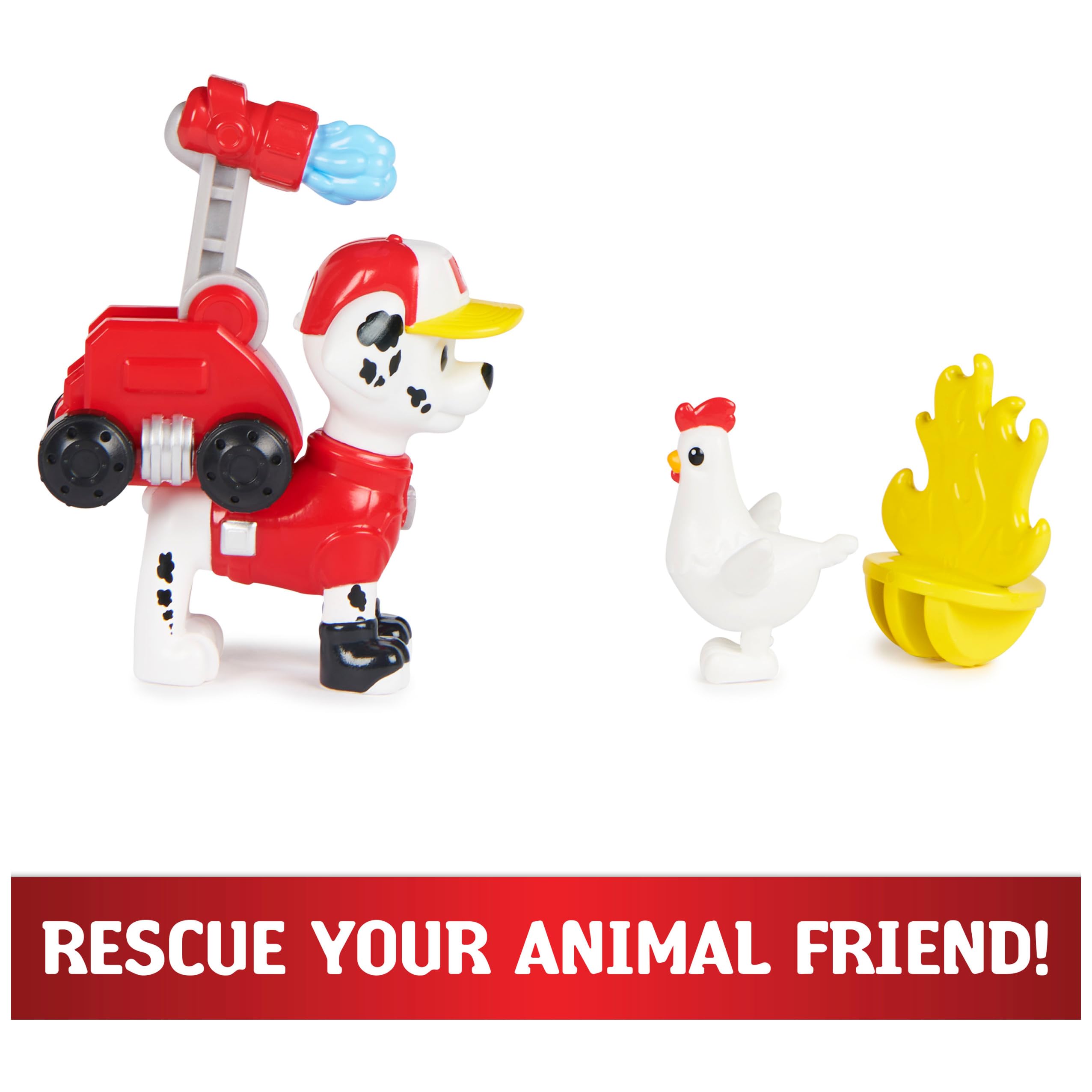 PAW Patrol Big Truck Pups Marshall Action Figure with Clip-On Drone & Command Pod, Ages 3+