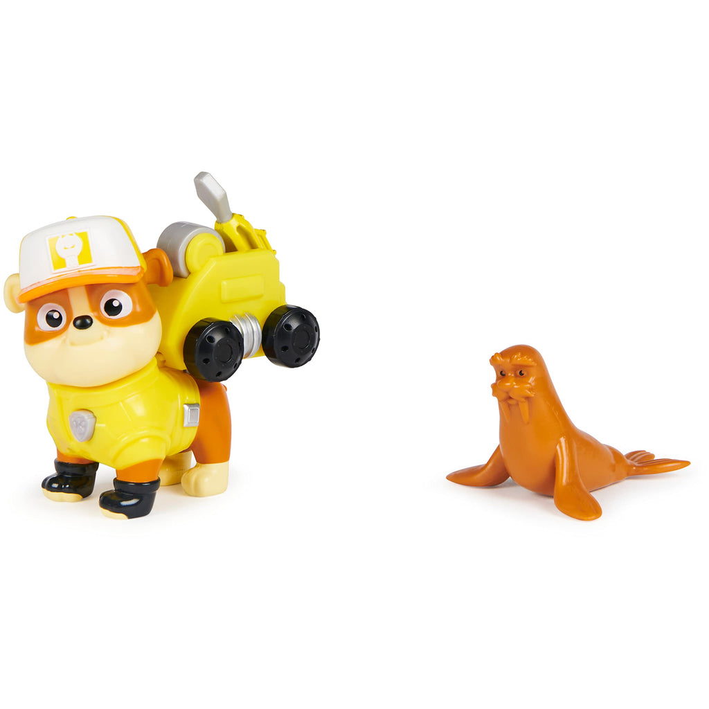 PAW Patrol Big Truck Pups Rubble Action Figure with Launching Rescue Drone and Command Platform