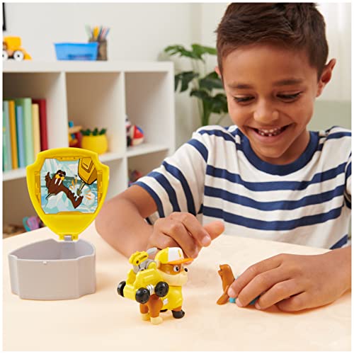 PAW Patrol Big Truck Pups Rubble Action Figure with Launching Rescue Drone and Command Platform